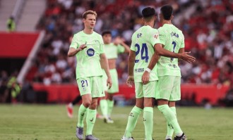 西甲-亚马尔传射拉菲尼亚破门巴萨3-0九人马洛卡迎开门红