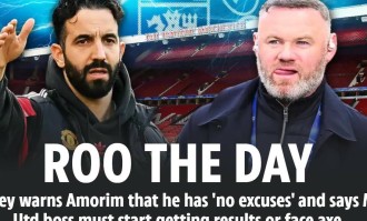 鲁尼：阿莫林不能再找借口了 曼联两场英超才拿1分令人担忧